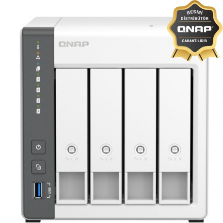 QNAP TS-433-4G 4 YUVALI 4GB DEPOLAMA ÜNİTESİ (Resmi Distribütör Garantili)